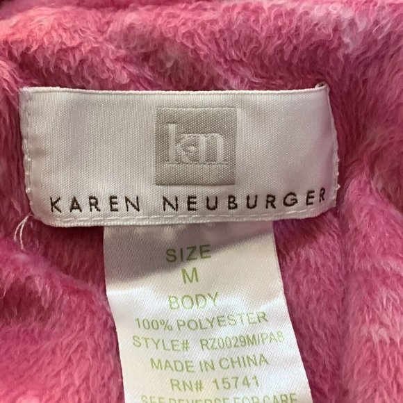 PINK Reindeer SOFT FLEECE pyjamas Size MEDIUM - Picture 3 of 5